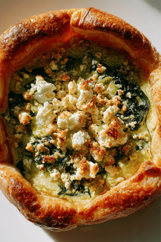 Caramelized Leek, Spinach, and Goat Cheese Tart