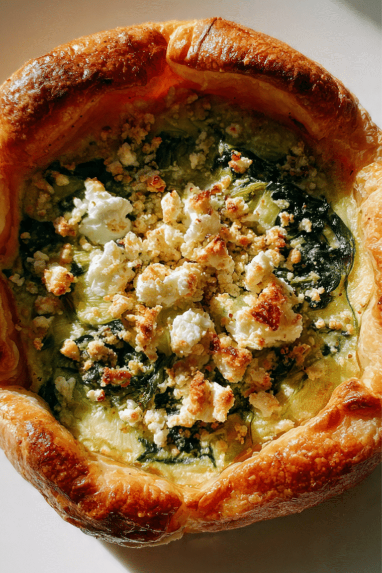 Caramelized Leek, Spinach, and Goat Cheese Tart