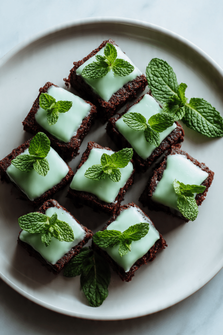 Mint Brownie Bites