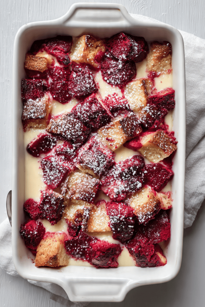 Red Velvet Bread Pudding