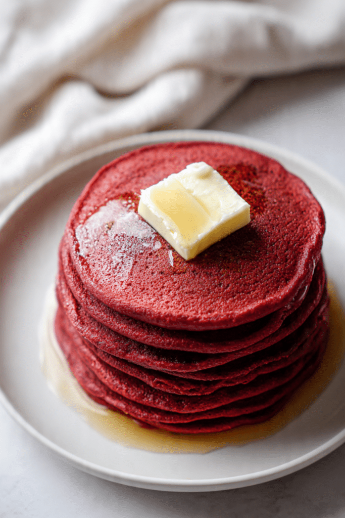 Red Velvet Pancakes