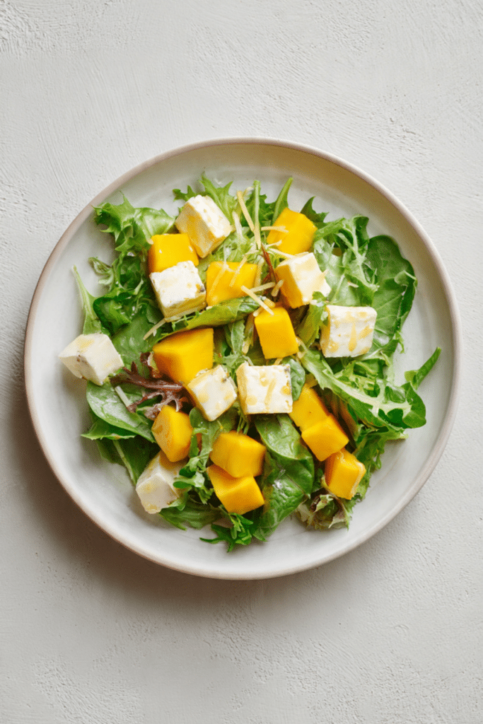 Salad with Cheese & Mango