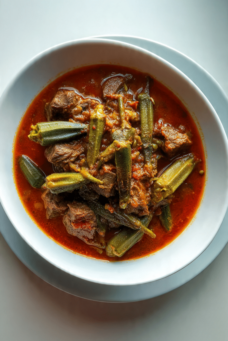 Bamia Okra Stew with Beef