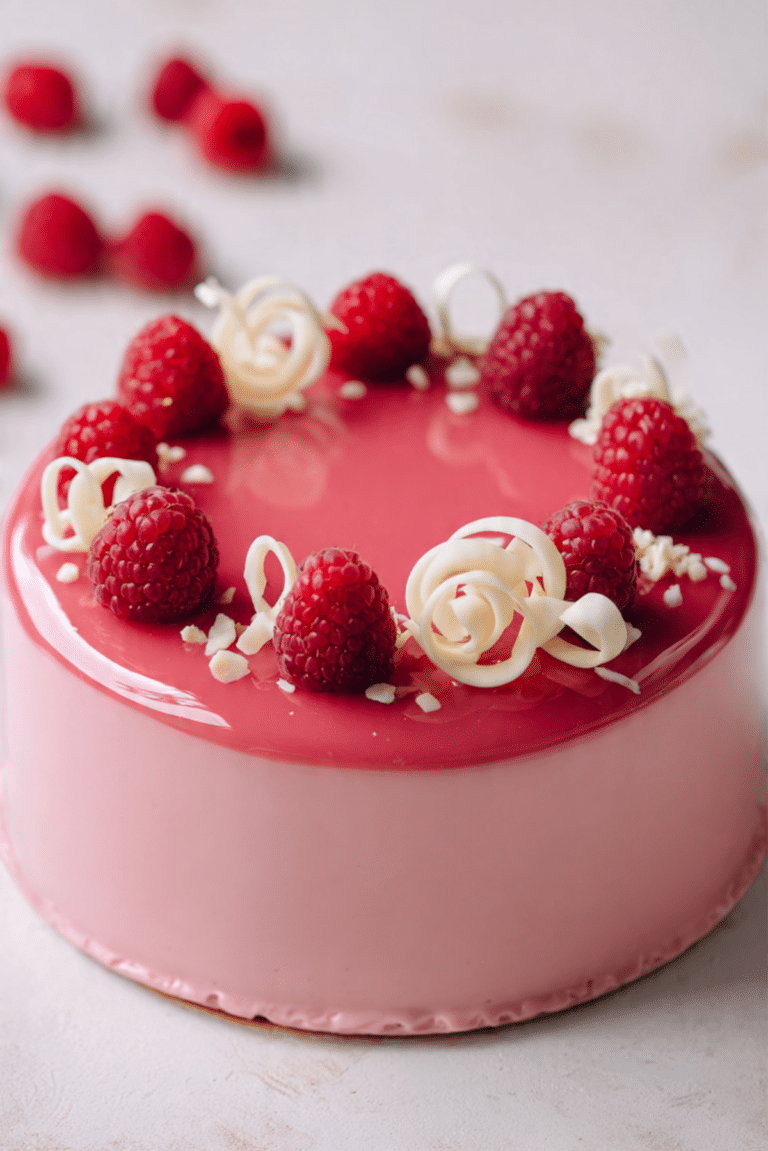 Raspberry Mousse Cake