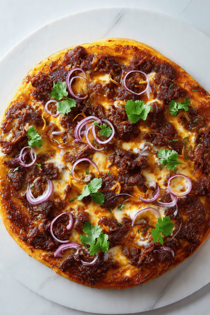 Crisp Beef Rendang Pizza