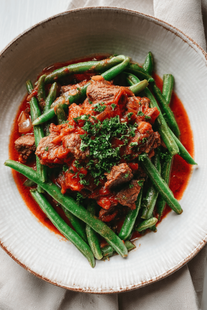 Green Beans with Meat