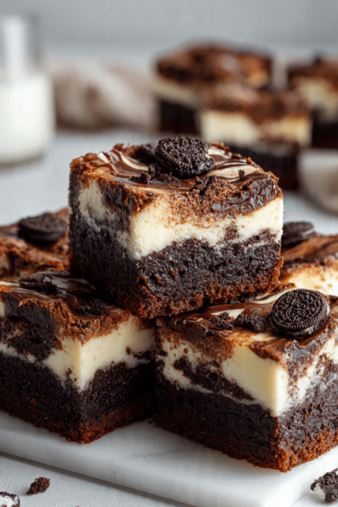 Oreo Cheesecake Brownies