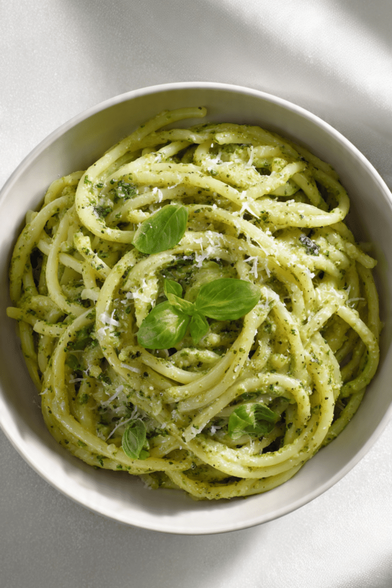 Easy Creamy Pesto Pasta