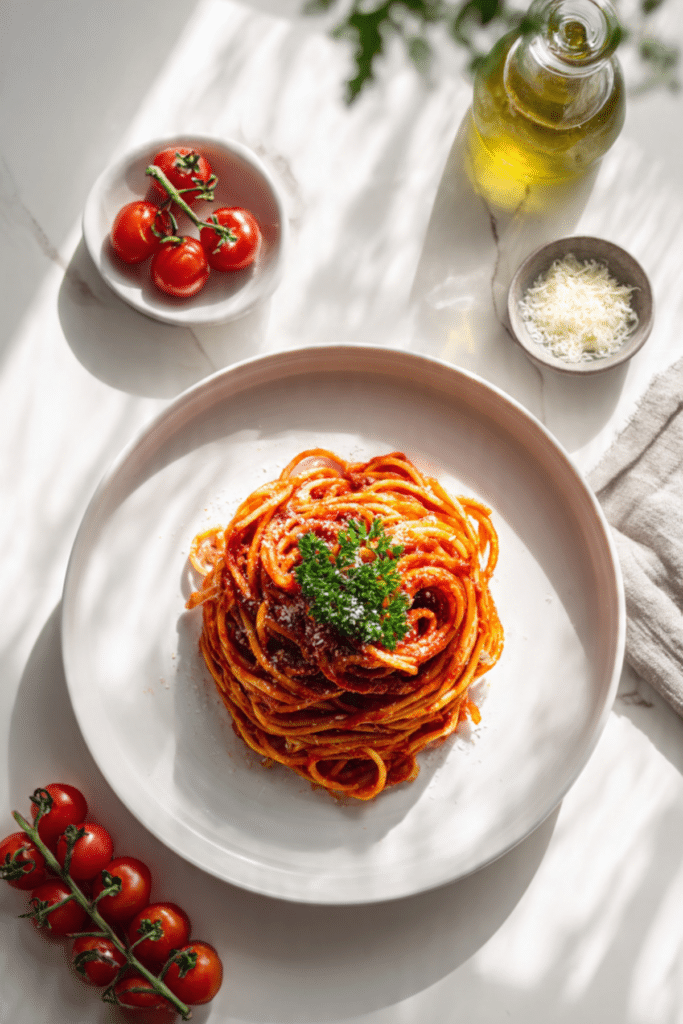 Spaghetti with Mushrooms