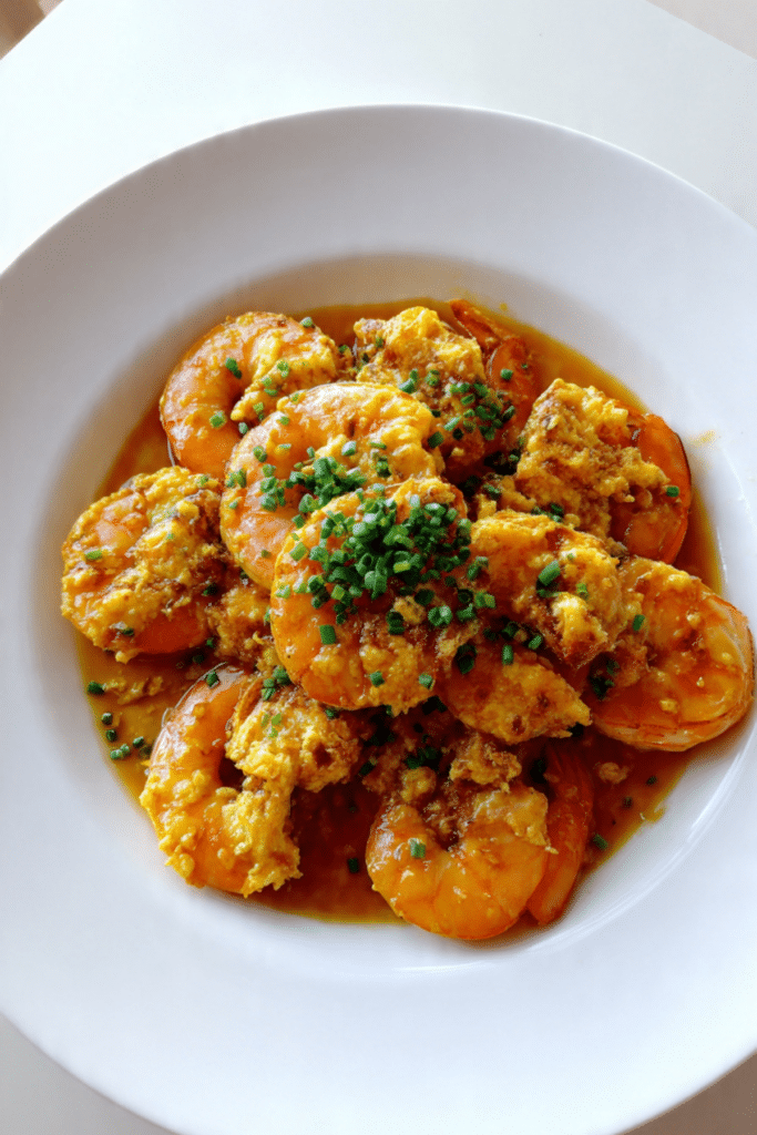 Egg Floss Butter Prawns