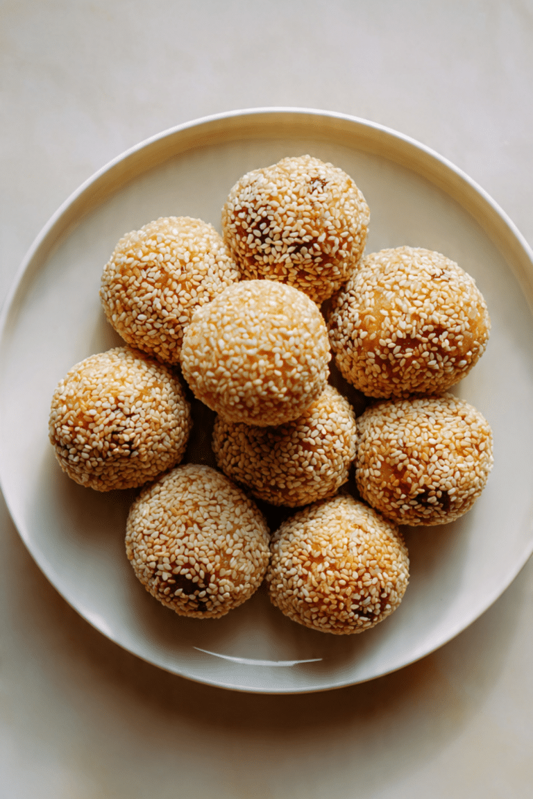 Sesame Balls with Taro