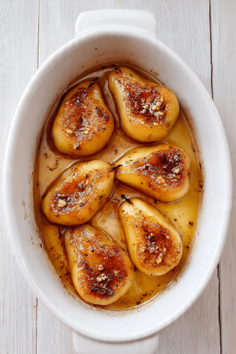 Maple Vanilla Baked Pears (GF)