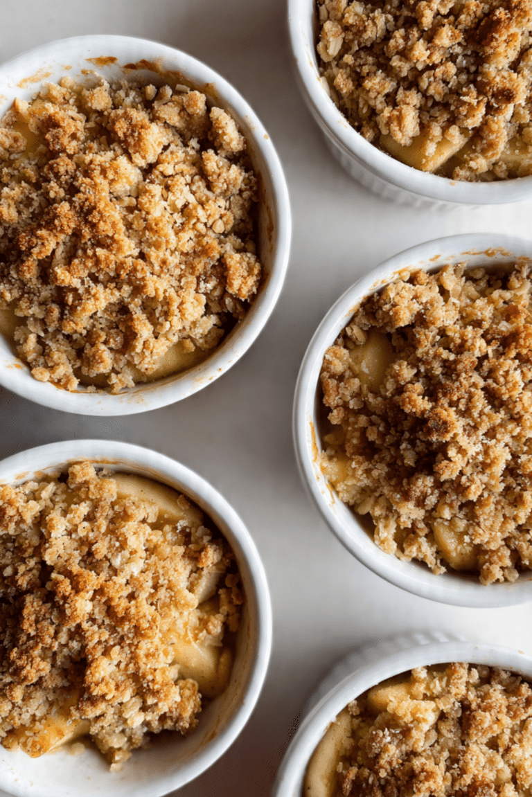 Individual Apple Crumbles
