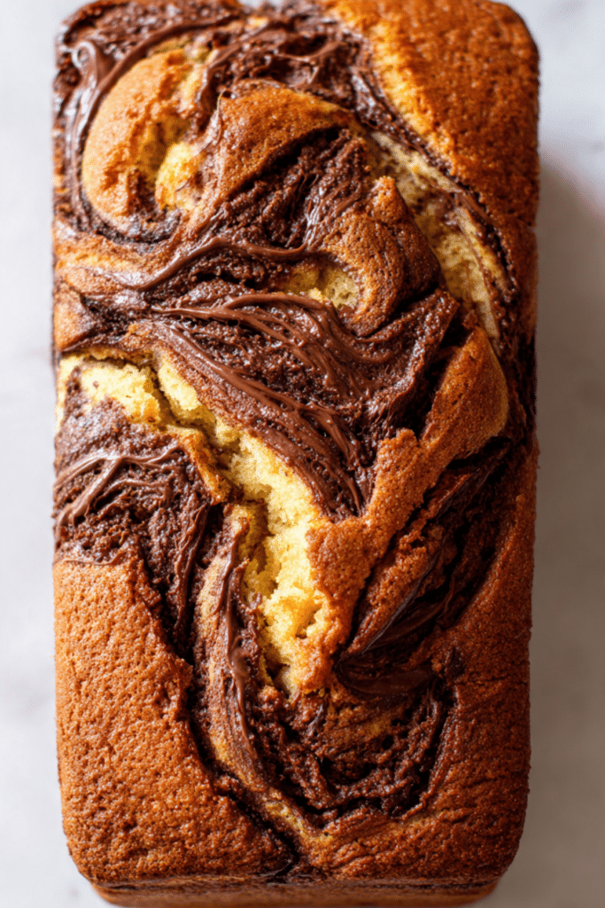 Nutella Swirl Pound Cake