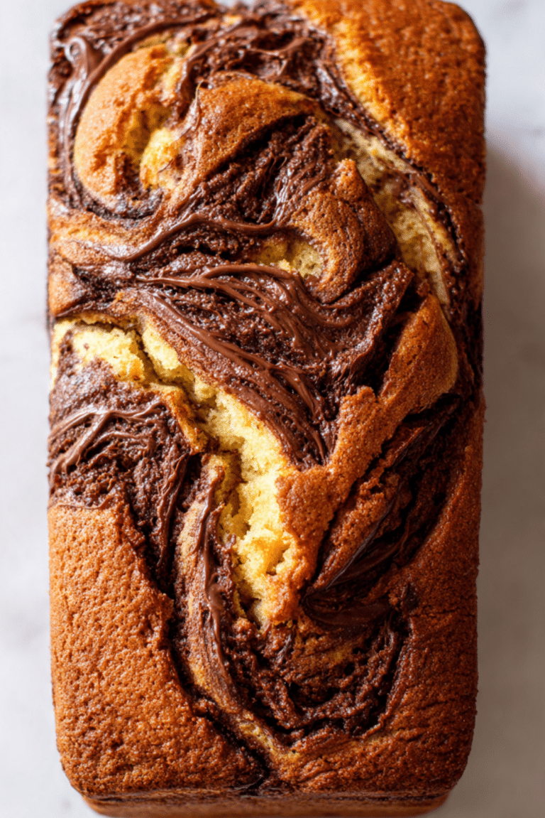 Nutella Swirl Pound Cake