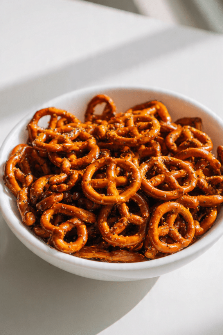 Easy Seasoned Pretzels