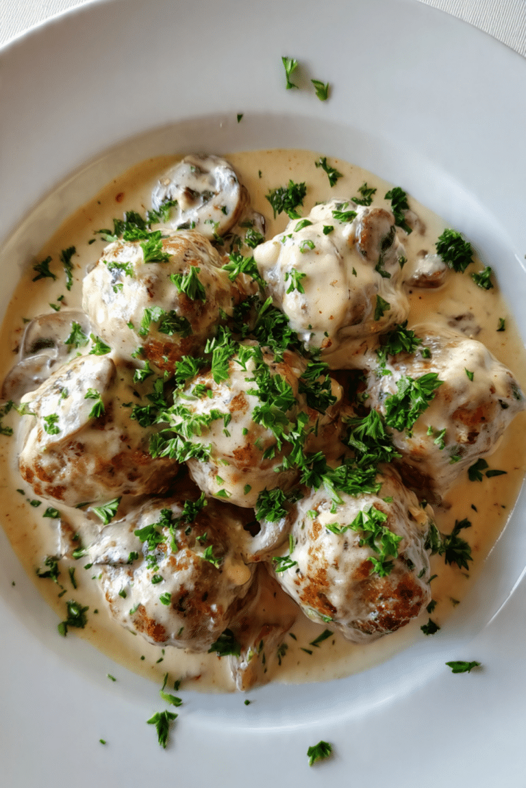 Italian Meatballs with Cream
