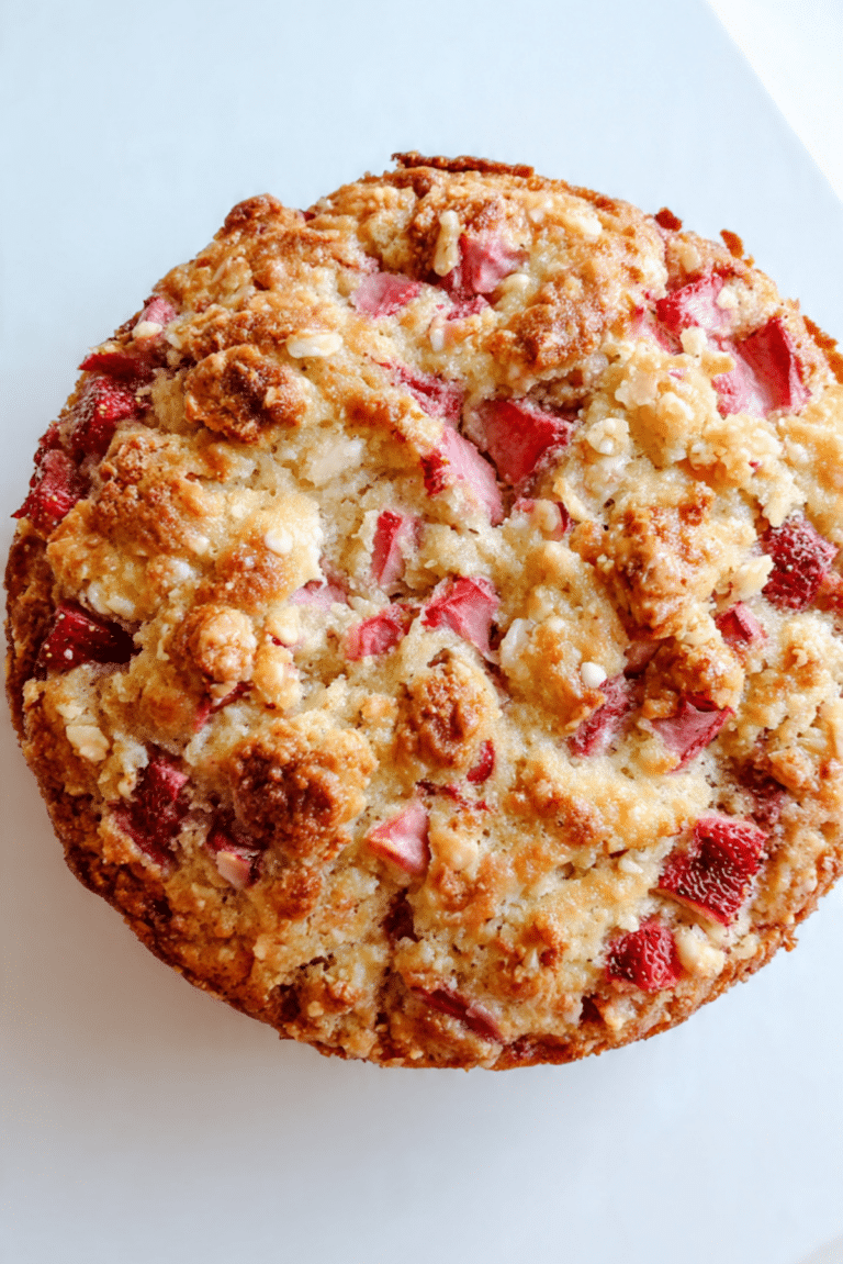 Strawberry-Rhubarb Breakfast Cake