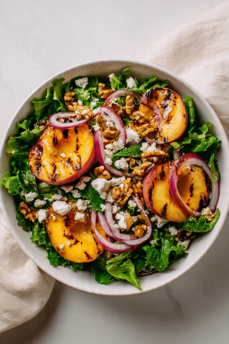 Grilled Peach Salad