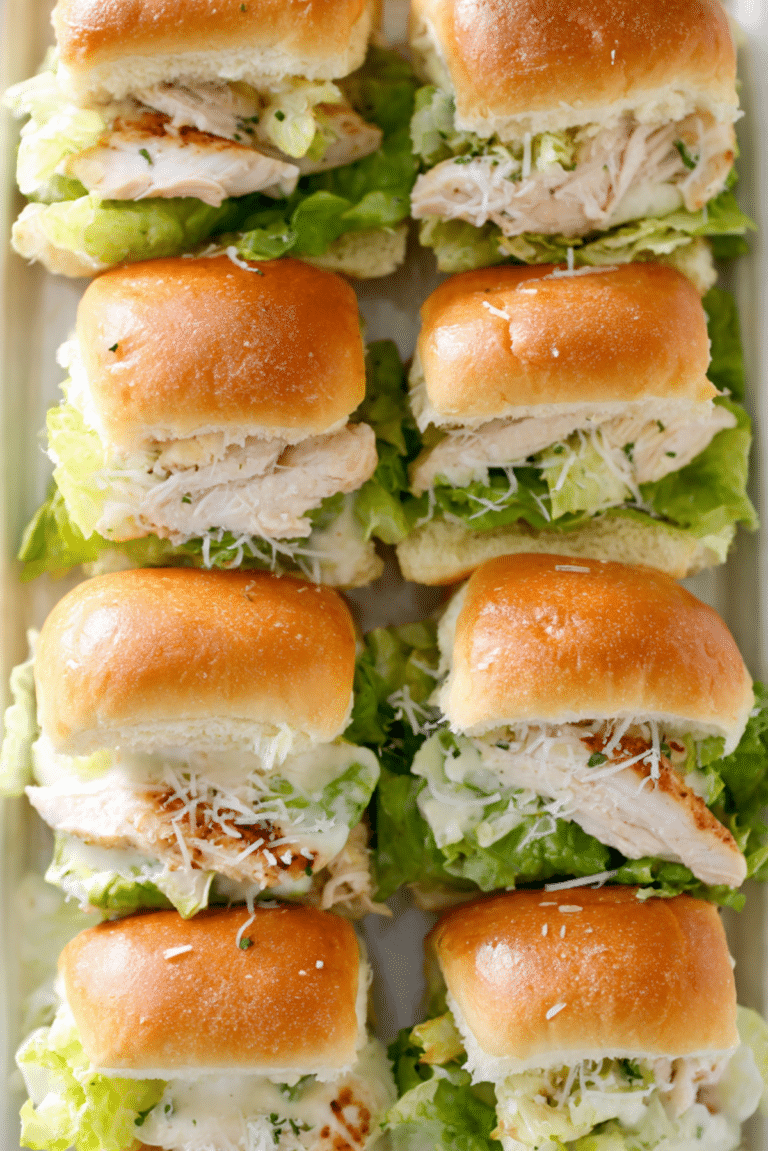 Chicken Caesar Sliders