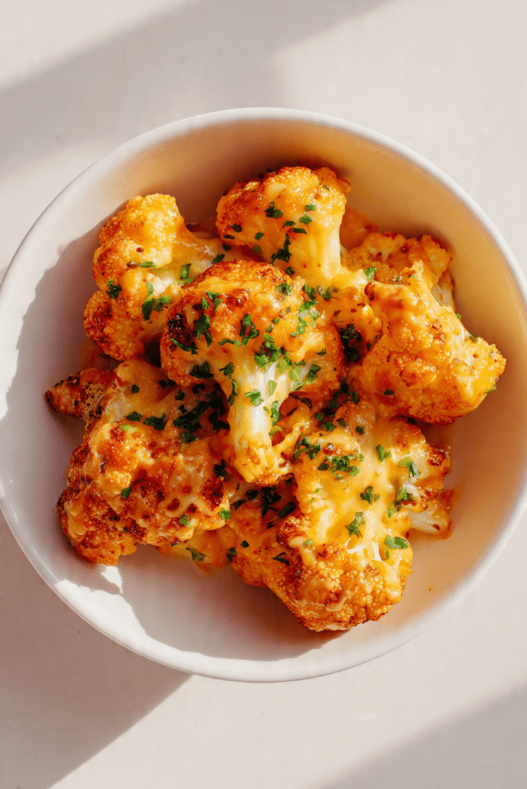 Air-fryer bang bang cauliflower cheese recipe