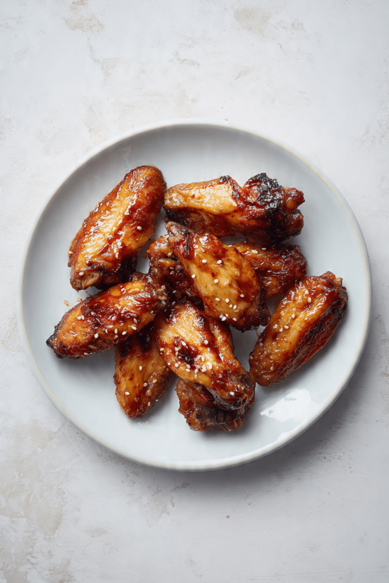 Sticky Soy Air-Fryer Wings Recipe