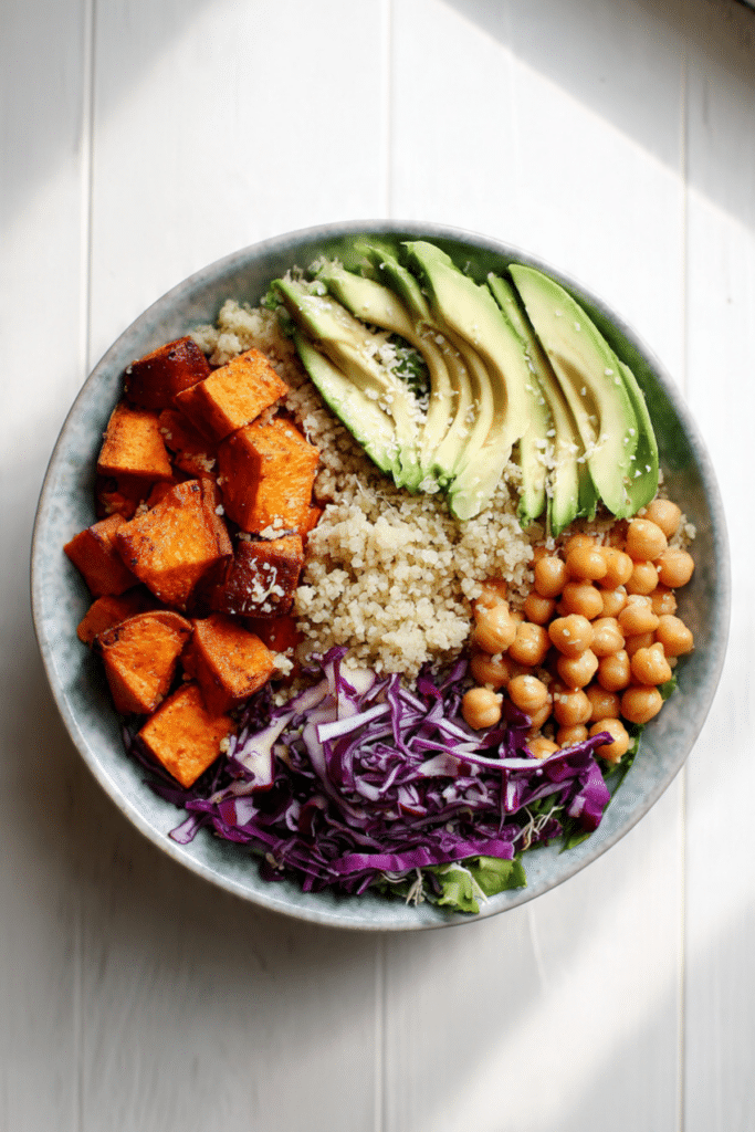 Sweet Potato Couscous Sunshine Bowls