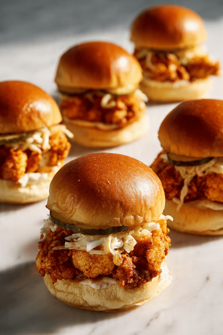 Copycat Dave’s Hot Chicken Cauliflower Sliders