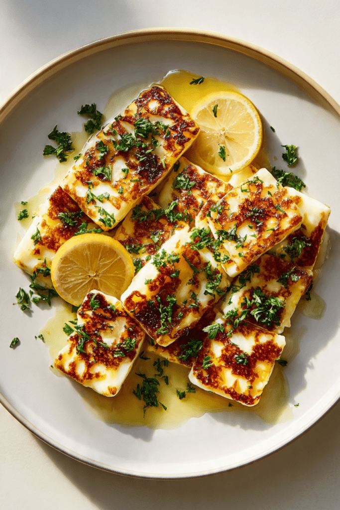 Saganaki Halloumi (Cypriot Fried Halloumi)