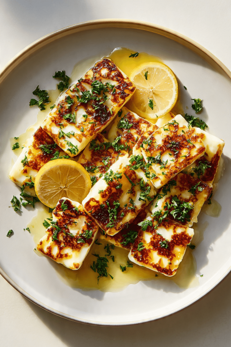 Saganaki Halloumi (Cypriot Fried Halloumi)