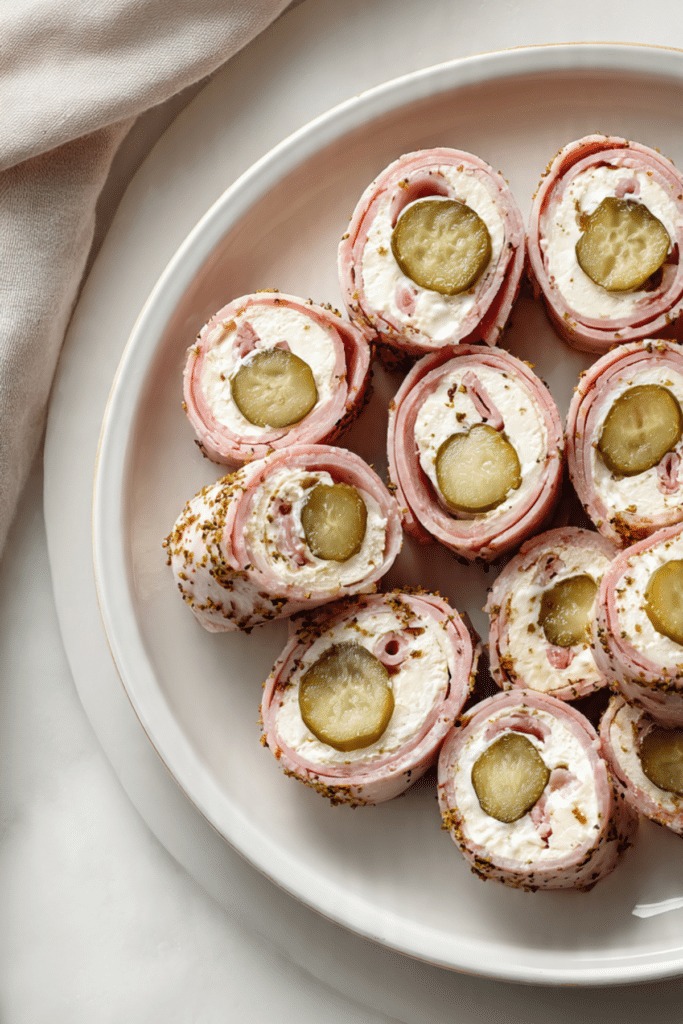 Spicy Pickle Roll-Ups