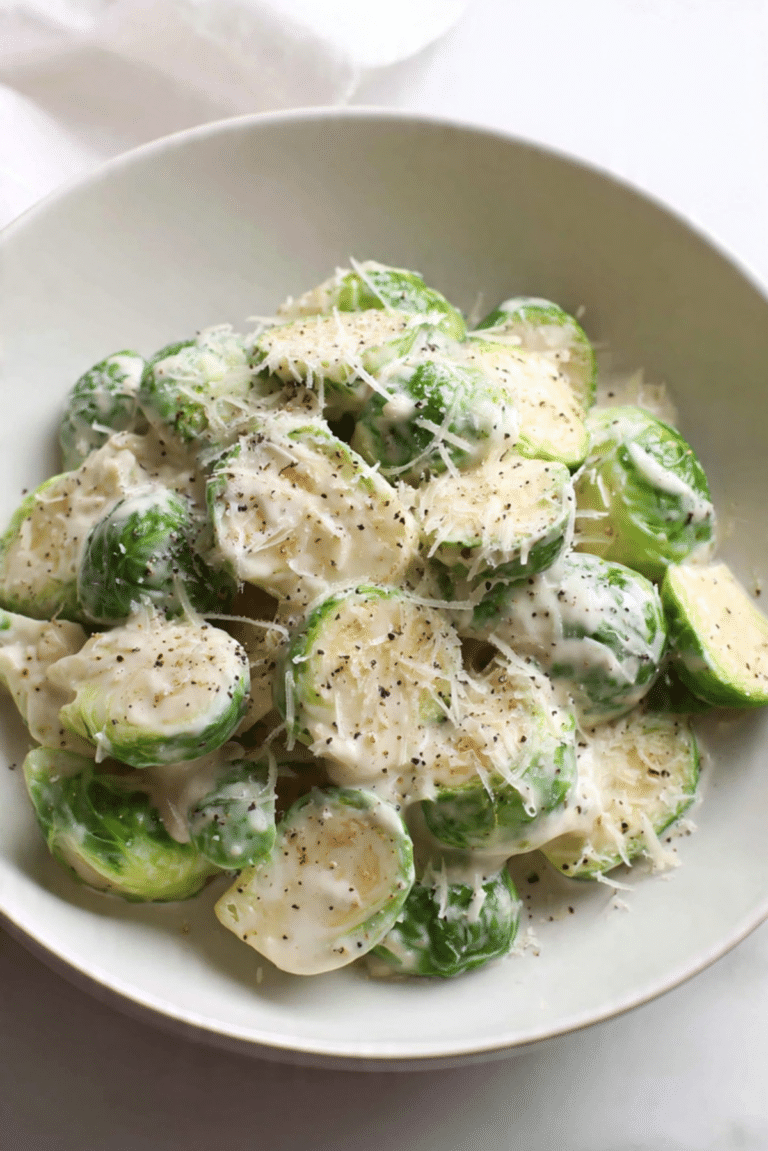 Creamed Brussels Sprouts