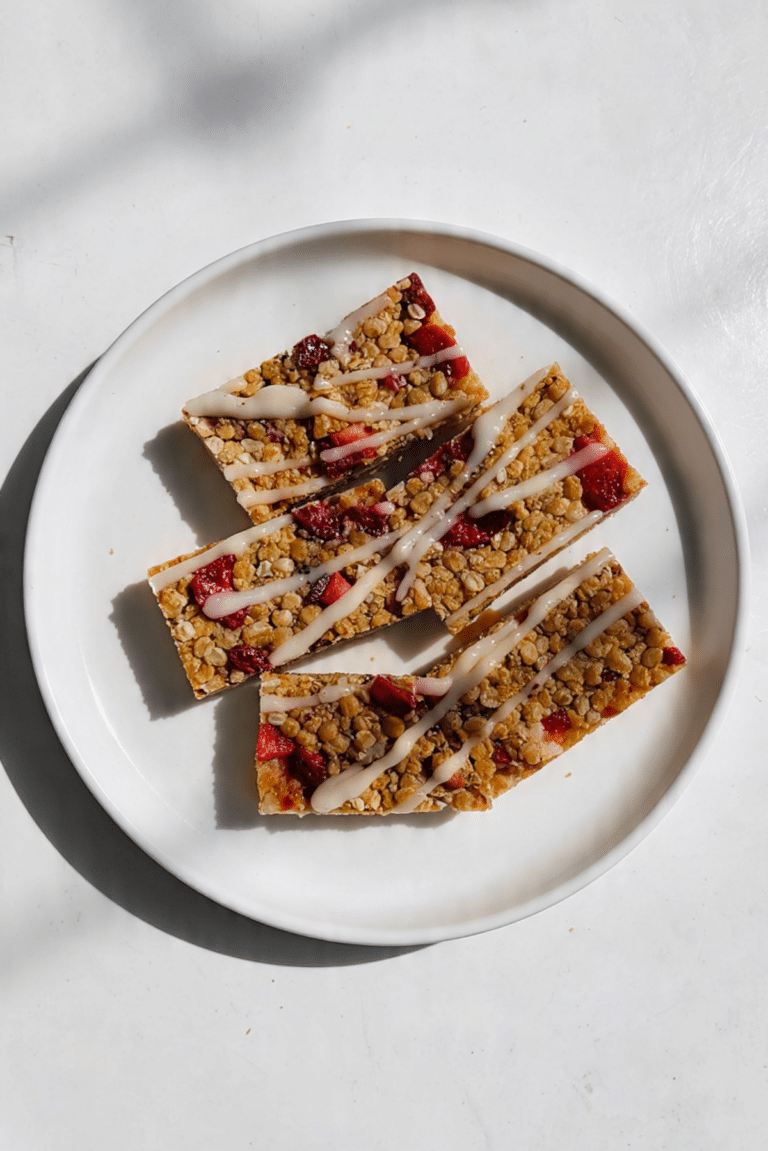 Strawberries ‘n’ Cream Granola Bars