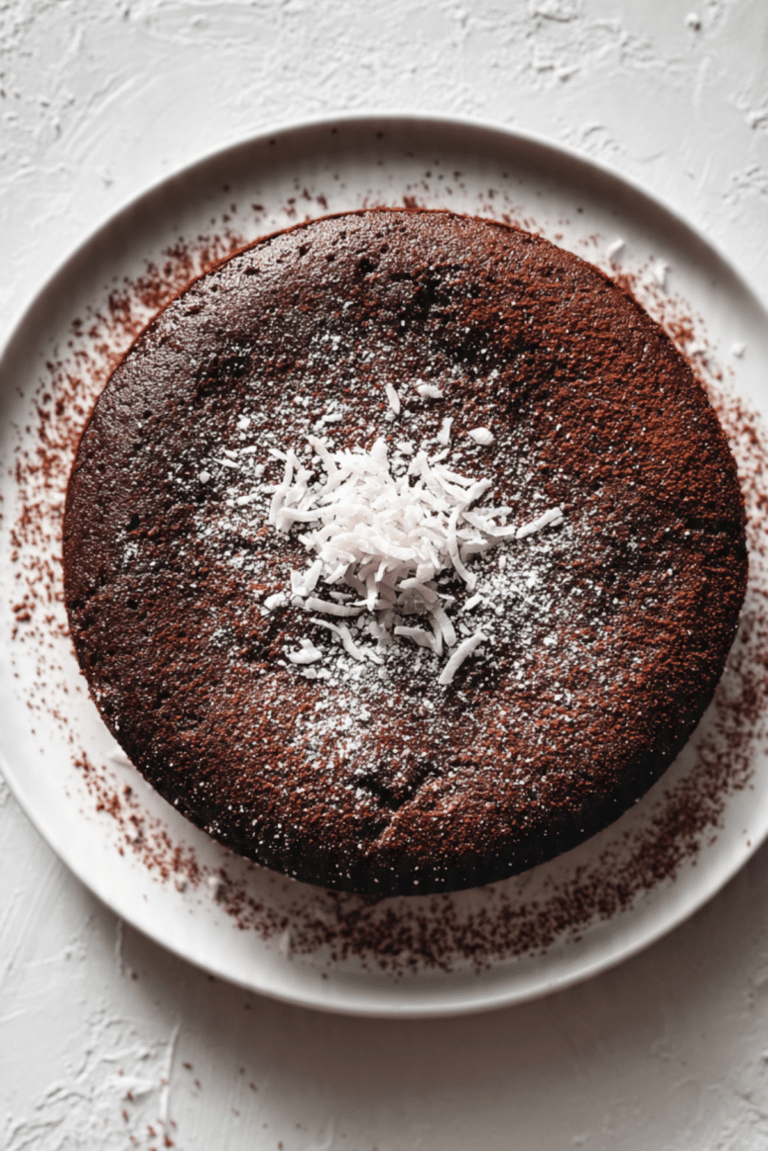 Flourless Chocolate Coconut Cake