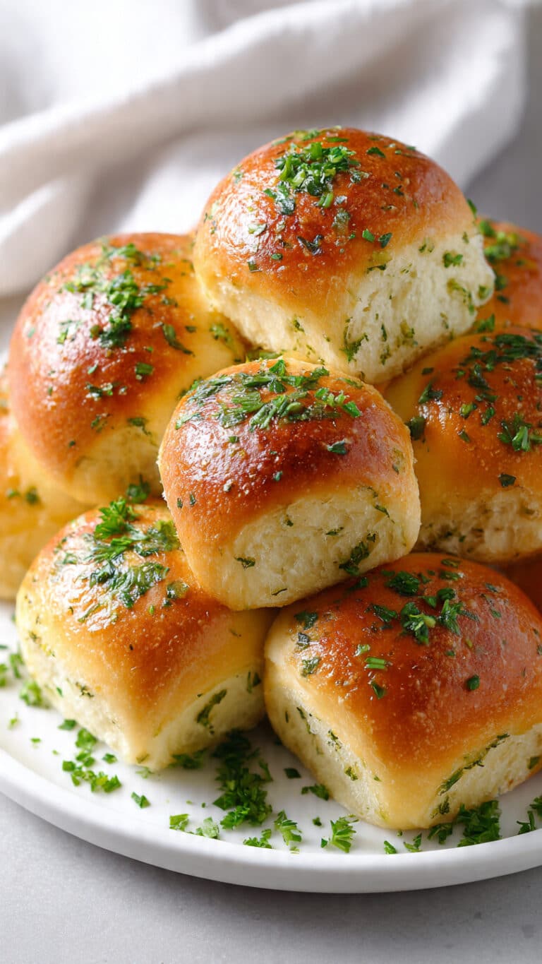 20-Minute Garlic Herb Bread Rolls